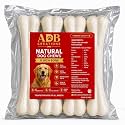 ADB CREATIONS Rawhide Bones for Dogs and Puppies Chicken Flavour Delicious Treats 8 Inch Calcium Chew Bone All Life Stages/Helps in Strengthen Bones and Teeth with Nutritional Benefits (4 kg)