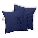 Premium Virgin Conjugated Fiber Cushion Filler, Feel Ultra Soft, Breathable, Light Weight, Hotel Quality, 12x18 Inch, Quilted Marron (Set of 2)