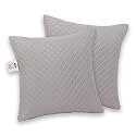 Premium Virgin Conjugated Fiber Cushion Filler, Feel Ultra Soft, Breathable, Light Weight, Hotel Quality, 12x24 Inch, Quilted Marron (Set of 2)