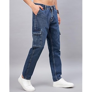 ADBUCKS Mens Loose low Rise Jeans
