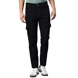ADBUCKS Mens Loose low Rise Jeans