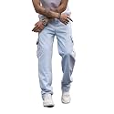 ADBUCKS Men39s Loose low Rise Jeans
