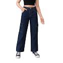 ADBUCKS Stretchable High Rise Cargo Style Wide