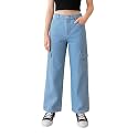 ADBUCKS Stretchable High Rise Cargo Style Wide