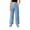 ADBUCKS Stretchable High Rise Cargo Style Wide