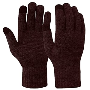 adbucks warm woollen hand gloves stretchable men women winter wool biker mittens acrylic with fingertip touch unisex free size multicolor
