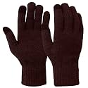 ADBUCKS Warm Woollen Hand Gloves Stretchable Men Women Winter Wool Biker Mittens Acrylic with Fingertip Touch (Unisex, Free Size, Multicolor)