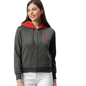 ADBUCKS Womens Cotton Hooded Hoodie