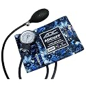 ADC Prosphyg 760 Pocket Aneroid Sphygmomanometer with Adcuff Nylon Blood Pressure Cuff, Adult, Sapphire Splash Print