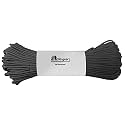 ADD GEAR Parachute 550 lbs Cord Mil Spec Type III 7 Strand Paracord Rope, Military Grade 100% Nylon 4mm Diameter Black