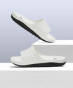 Adda Men Slides White Black 7