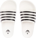 Adda Men Slides White Black 9