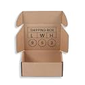 ADDANBI 3ply Self Locking corrugated box, Brown 9x6x3 PCs 25 High Strength Self Locking Corrugated Box, Storage Packaging Box