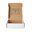 ADDANBI 3ply Self Locking corrugated box, Brown 10x7x3.5 PCs 50 High Strength Self Locking Corrugated Box, Storage Packaging Box