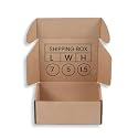 ADDANBI 3ply Self Locking corrugated box, Brown 7x5x1.5 PCs 60 Size High Strength Self Locking Corrugated Box, Storage Packaging Box