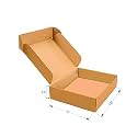 ADDANBI 3ply Self Locking Corrugated Box Brown 10x7x3.5 Inches Pack of 25 High Strength Storage Packaging Box