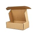 ADDANBI 3ply Self Locking corrugated box, Brown 10x7x3.5 PCs 100 High Strength Self Locking Corrugated Box, Storage Packaging Box