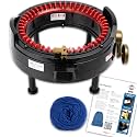 addi Express King Size Knitting Machine Set, 46-Needle Loom with Hand Crank