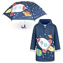 addie &amp; tate Kids Umbrella for Girls and Boys &amp; Rain Coats Set -Toddler Umbrellas Kids Raincoat Boys Girls Jacket