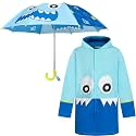 addie &amp; tate Kids Umbrella for Girls and Boys &amp; Rain Coats Set -Toddler Umbrellas Kids Raincoat Boys Girls Jacket