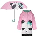 addie &amp; tate Kids Umbrella for Girls and Boys &amp; Rain Coats Set -Toddler Umbrellas Kids Raincoat Boys Girls Jacket