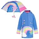 addie &amp; tate Kids Umbrella for Girls and Boys &amp; Rain Coats Set -Toddler Umbrellas Kids Raincoat Boys Girls Jacket