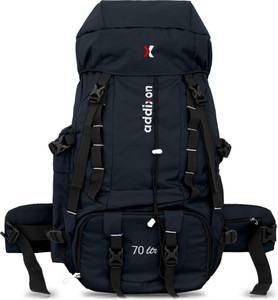 addixon travel bag for hiking with shoe compartment for wanderlust travelling rucksack  - 70 l