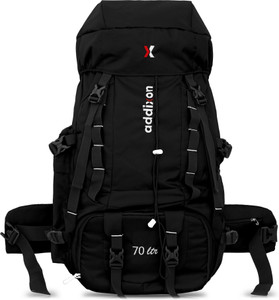 addixon travel bag for hiking with shoe compartment for wanderlust travelling rucksack  - 70 l