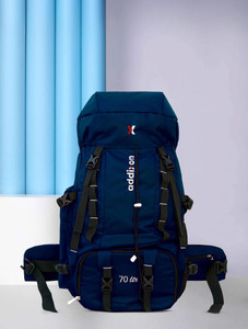 addixon travel bag for hiking with shoe compartment for wanderlust travelling rucksack  - 70 l