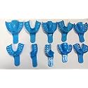 ADDLER Dental Plastic Impression Trays – Set of 10, Disposable & Reusable, Universal Upper and Lower Trays, Professional-Grade for Accurate Dental Impressions, Ideal for Orthodontics & Restorative Procedures
