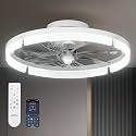 addlon 20" Ceiling Fans with Lights and Remote, Low Profile Fandelier