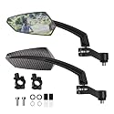 Addmotor Bike Mirrors, 1 Pair Bicycle Mirror Handlebar Mount, 360° Adjustable Rotatable Bike Mirror, HD, Safe Handlebar Rearview Mirror, Bike Accessories Bicycle Mirrors Set(Black)