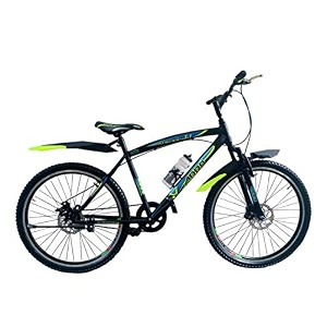 addo tesler t-1 26t single speed adult cycle black-blue  ideal for 14 yrs height 5ft  5ft 11inch 235 tyres dual disc brakes with bottle amp bottle cage