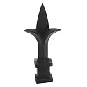 Address America Fence Finials Trident Spear High-Impact Polypropylene Black Finial Fence Topper (100ct, 1/2 inch) - Made in The USA - FF