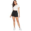 ADDYVERO Solid Women Pink High Waist Shorts