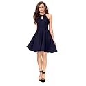 ADDYVERO Women39s Keyhole Neck Skater Dress
