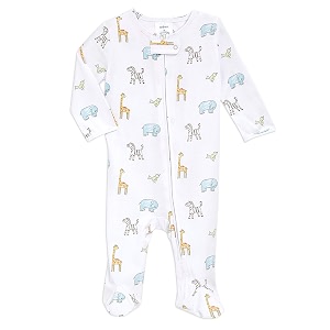 aden  anais baby comfort knit footie one piece  onesie footie pajamas for babies  newborn amp infant long sleeve union suit  super soft cotton muslin footie pjs jungle