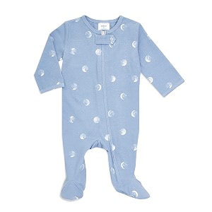 aden  anais baby comfort knit footie one piece  onesie footie pajamas for babies  newborn amp infant long sleeve union suit  super soft cotton muslin footie pjs blue m