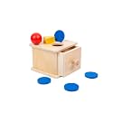 Adena Montessori Wooden Coin Box with Drawer Object Permanence 6-12 Months
