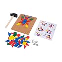 Adena Montessori Hammer & Nail Pegboard Toy, 4-6y