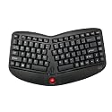 Adesso 2.4Ghz Wireless Tru-Form Media 3D Ergonomic Mini Trackball Keyboard