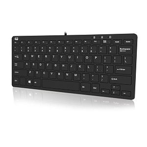 adesso slimtouch 510 mini keyboard with usb hubs akb-510hb