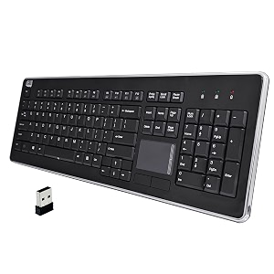 adesso wireless slimtouch desktop touchpad keyboard
