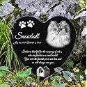 ADFSTONE Cat Memorial Stones, Pet Headstone for Loss Gifts, Animal Grave Markers - Sympathetic Dog Gift, Granite Pet Burial Markers, Personalized Pet Gravestone, Garden Stones for Bereavement, Heart