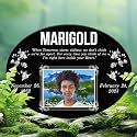 ADFSTONE Oval Memorial Garden Stone with Porcelain Cameo Picture - Custom Granite Grave Markers and Grave Stones, Personalized Headstones for Cemetery for Humans, Memory Plaques for Loved Ones Lost