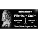 ADFSTONE Personalized Grave Plaques Human Garden Memorial Stones for Loved Ones, Lost Father, Mother, Dog, Cat and Pets, Outdoors Burial Headstones Markers, Memorial Gifts with Engraved Photo