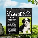 ADFSTONE Pet Memorial Stones Personalized Dog Remembrance Gifts, Customized Cat Picture Grieving Plaque, DIY Gravestone, Custom Sympathy Photo Gift, Animal Grave Markers