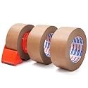 ADHES Kraft Paper Tape with Dispenser 2 in x 55 yds