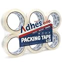 ADHES Super Clear Packing Tape, 6 Rolls x 1.88 Inch x 55 Yards
