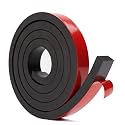 Adhesive Neoprene Rubber Strips Rolls 1" Wide x 1/2" Thick x 5ft Long